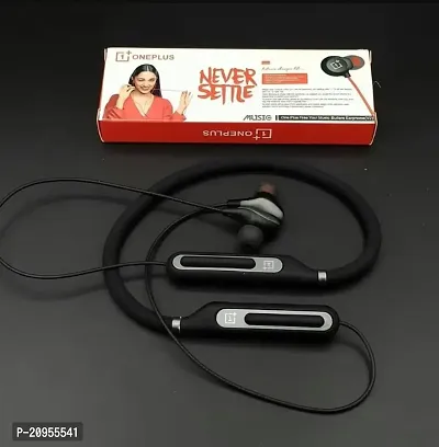 One Plus Bass Bullet Wireless Bluetooth v5.0 Sports Headset Neckband G5 Bluetooth Headset  (Assorted, In the Ear)-thumb0