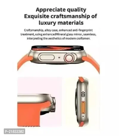 S8 Ultra Smart Watch Men 4G Network BT Call GPS Ultra S8 Smart Watch Smartwatch  (Orange Strap, Free Size)-thumb3