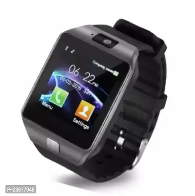 DZ09 Smart Watch Accessories with Camera, Touch Screen, Sim Card  SD Card Support for Smartphones (Assorted, Free Size)-thumb0