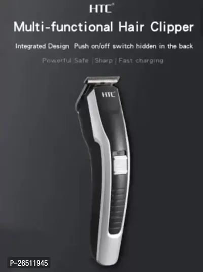 HTC AT-538 Orignal Rechargeable Hair Beard Moustache Trimmer Clipper Fully Waterproof Trimmer 100 min Runtime 10 Length Settings  (Black)-thumb2