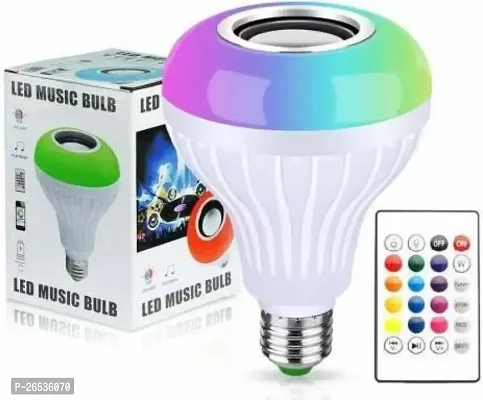 Led Music Bulb High Power Portable Bluetooth Speaker with Powerful Stereo Sound and Mic for Calling Function for All Smartphone Mobile Laptop.-thumb0