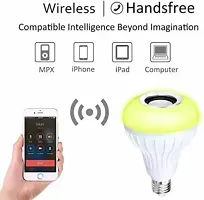 Led Wireless Light Bulb With Speaker | Bluetooth Enabled | Rgb Music Light | Colour Changing Remote Control Access| Bluetooth Speaker Colored Light-thumb2