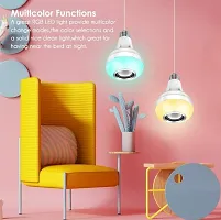 Led Wireless Light Bulb With Speaker | Bluetooth Enabled | Rgb Music Light | Colour Changing Remote Control Access| Bluetooth Speaker Colored Light-thumb3