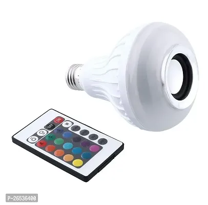 LED Music Light Bulb, E27 led Light Bulb with Bluetooth Speaker RGB Changing Color Lamp Built-in Audio Speaker with Remote Control for Home, Bedroom, Living Room, Party Decoration Bulb-thumb0