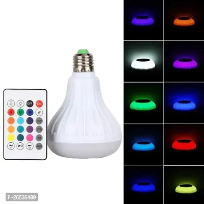 LED Music Light Bulb, E27 led Light Bulb with Bluetooth Speaker RGB Changing Color Lamp Built-in Audio Speaker with Remote Control for Home, Bedroom, Living Room, Party Decoration Bulb-thumb3