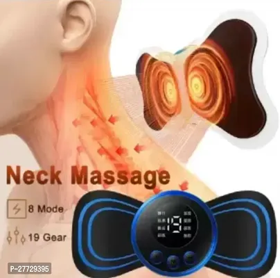 Mini Butterfly TENS Massager with 8 Modes, 19 Levels Electric Rechargeable Portable EMS Patch for Shoulder, Neck, Arms, Legs, Neck, Men/Women [Free Mobile Stand]-thumb3