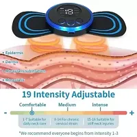 Whole Body Massager 8 Modes Portable Mini Massager Cervical Massage Soothing Pain, Body Massager Patch for Whole Body Neck Back Waist Arms Legs Aches - Black-thumb2