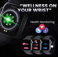 T500 Smart Watch for Men and Women with Bluetooth Calling, 1.69 HD Display, IP67 Water Resistant, Long Battery Life, 25+ Sport Modes,SpO2  Health Monitoring, Smart Watch with 200+ Watch Face - Black-thumb1