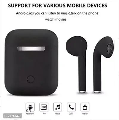 I12 Tws Inpods Black With Charging Case Earbuds Bluetooth 5.0 Support Bluetooth - Black-thumb4
