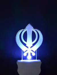 KRISHA RATAN The Khanda 3D Illusion Night Lamp Comes with 7 Multicolor and 3D Illusion Design Suitable for Room,Drawing Room,Lobby F64-thumb3