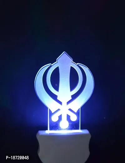 KRISHA RATAN The Khanda 3D Illusion Night Lamp Comes with 7 Multicolor and 3D Illusion Design Suitable for Room,Drawing Room,Lobby F64-thumb4