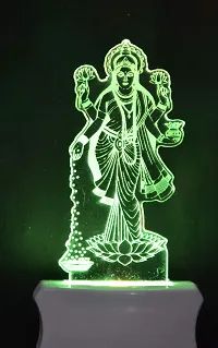 KRISHA RATAN The Lord Lakshmi 3D Illusion Night Lamp Comes with 7 Multicolor and 3D Illusion Design Suitable for Room,Drawing Room,Lobby F42-thumb4