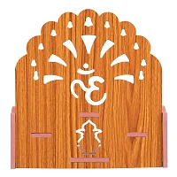 PRIMEFAIR Wooden Wall Mounted Hanging Puja Temple Wood God Stand for Pooja Room | Mandir Devghar Stand Temple Home Temple Home Wall Temple Waterproof (TEMPLE-0258)-thumb3