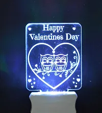 KRISHA RATAN The Valentine Wish 3D Illusion Night Lamp Comes with 7 Multicolor and 3D Illusion Design Suitable for Room,Drawing Room,Lobby F70-thumb1