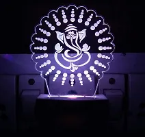 KRISHA RATAN The Shri Ganesh 3D Illusion Night Lamp Comes with 7 Multicolor and 3D Illusion Design Suitable for Room,Drawing Room,Lobby I11-thumb3