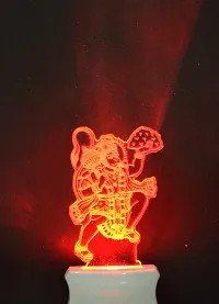 KRISHA RATAN The Lord Hanuman 3D Illusion Night Lamp Comes with 7 Multicolor and 3D Illusion Design Suitable for Room,Drawing Room,Lobby F76-thumb2