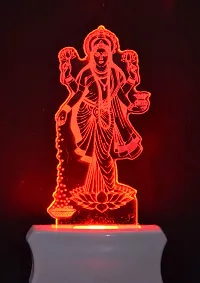 KRISHA RATAN The Lord Lakshmi 3D Illusion Night Lamp Comes with 7 Multicolor and 3D Illusion Design Suitable for Room,Drawing Room,Lobby F42-thumb1