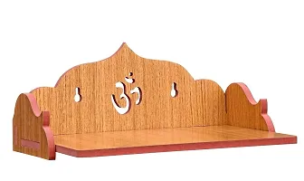 PRIMEFAIR Wooden Wall Mounted Hanging Puja Temple Wood God Stand for Pooja Room | Mandir Devghar Stand Temple Home Temple Home Wall Temple Waterproof (TEMPLE-0256)-thumb3