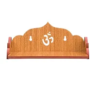 PRIMEFAIR Wooden Wall Mounted Hanging Puja Temple Wood God Stand for Pooja Room | Mandir Devghar Stand Temple Home Temple Home Wall Temple Waterproof (TEMPLE-0256)-thumb1