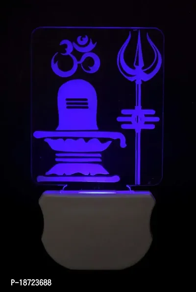 KRISHA RATAN The Lord Shivling 3D Illusion Night Lamp Comes with 7 Multicolor and 3D Illusion Design Suitable for Room,Drawing Room,Lobby F59-thumb4