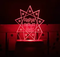 KRISHA RATAN The Happy Birth Day 3D Illusion Night Lamp Comes with 7 Multicolor and 3D Illusion Design Suitable for Room,Drawing Room,Lobby I7-thumb3