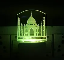 KRISHA RATAN The Taj Mahal 3D Illusion Night Lamp Comes with 7 Multicolor and 3D Illusion Design Suitable for Room,Drawing Room,Lobby I16-thumb2