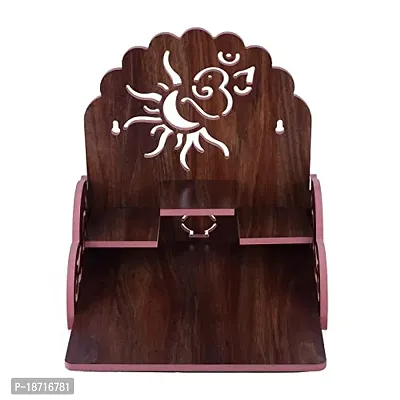 Lexical Art and Craft Wooden Singhasan Temple for God / Pooja Mandir Singhasan for Home / Office / Bed Room 355-thumb5