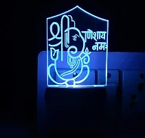 KRISHA RATAN The Shri Ganesh 3D Illusion Night Lamp Comes with 7 Multicolor and 3D Illusion Design Suitable for Room,Drawing Room,Lobby I8-thumb1