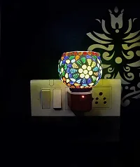 Aditya Shopping Electric Ceramic Multicolor Aroma Diffuser Kapoor Dani | Camphor Diffuser Incense Burner Holder Kapoor Dani with Night Lamp for Home, Office-thumb3