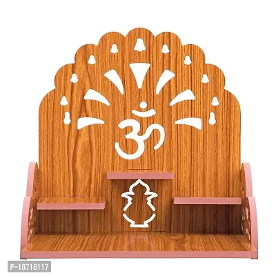 PRIMEFAIR Wooden Wall Mounted Hanging Puja Temple Wood God Stand for Pooja Room | Mandir Devghar Stand Temple Home Temple Home Wall Temple Waterproof (TEMPLE-0258)-thumb5