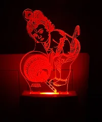 AEON METAL STICKER Plastic 3D Lord Krishna Night Lamp (Multicolour)Pack of 1-thumb3