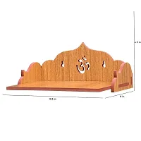 PRIMEFAIR Wooden Wall Mounted Hanging Puja Temple Wood God Stand for Pooja Room | Mandir Devghar Stand Temple Home Temple Home Wall Temple Waterproof (TEMPLE-0256)-thumb2