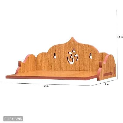 PRIMEFAIR Wooden Wall Mounted Hanging Puja Temple Wood God Stand for Pooja Room | Mandir Devghar Stand Temple Home Temple Home Wall Temple Waterproof (TEMPLE-0256)-thumb3