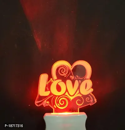 KRISHA RATAN The Love 3D Illusion Night Lamp Comes with 7 Multicolor and 3D Illusion Design Suitable for Room,Drawing Room,Lobby F44-thumb2