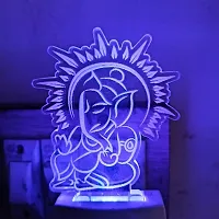 Multicolour Ganesh ji 3D Illusion LED Light-thumb1
