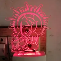 Multicolour Ganesh ji 3D Illusion LED Light-thumb3