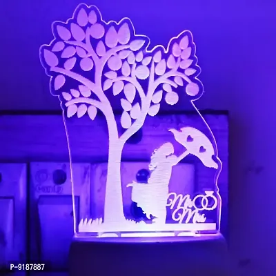 Multicolur Couple 3D Illusion LED Light