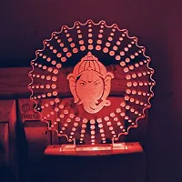 Multicolur Ganesh ji 3D Illusion LED Lamp-thumb1