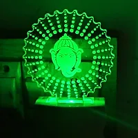 Multicolur Ganesh ji 3D Illusion LED Lamp-thumb3