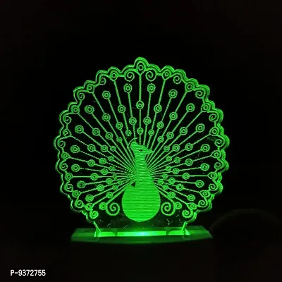 Multicolur Peacoke 3D Illusion LED Light
