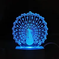 Multicolur Peacoke 3D Illusion LED Light-thumb2