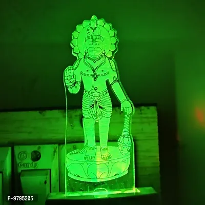 Multicolur Hanumanji  3D Illusion LED Light-thumb2