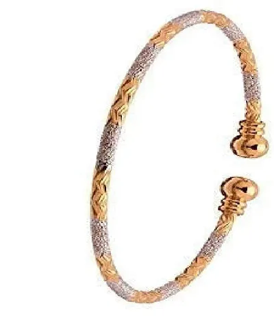 fashion accessories Kada Designer Gold Plated or Silver Hand Bracelet Bangle Style For Girl and Women,