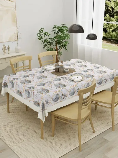 Clasiko 6 Seater PVC Table Cover; Parent SKU; Anti Slip; 60x90 Inches; 6 Seater