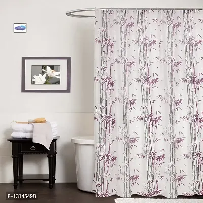 Clasiko PVC Plastic Bath Shower/Bathroom Curtain with 8 Hook (54x78-Inches)
