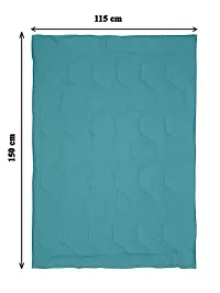 Clasiko Babies & Kids All Season Reversible Crib Blanket; 200 GSM; 0-8 Years; Size - 45x60 Inches; Teal & Sea Green-thumb4