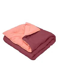 Clasiko Babies & Kids All Season Reversible Crib Blanket; 200 GSM; 0-8 Years; Size - 45x60 Inches; Maroon & Candy Peach-thumb4