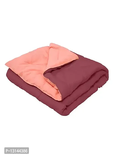 Clasiko Babies & Kids All Season Reversible Crib Blanket; 200 GSM; 0-8 Years; Size - 45x60 Inches; Maroon & Candy Peach-thumb5