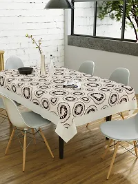 Clasiko 6 Seater Pvc Table Cover; Kitchen Utensils With Checks; Anti Slip; 60X90 Inches; 6 Seater-thumb1