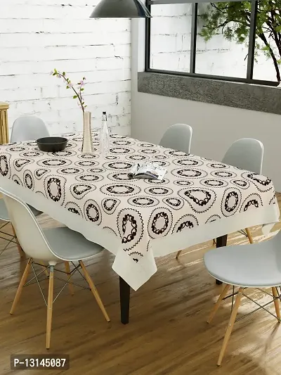 Clasiko 6 Seater Pvc Table Cover; Kitchen Utensils With Checks; Anti Slip; 60X90 Inches; 6 Seater-thumb2